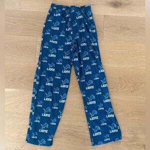 NFL Kids Detroit Lions Blue Logo Pajama Pants